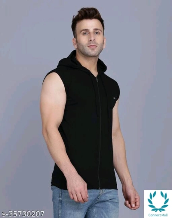 Men's Casual Hooded Tshirt - L